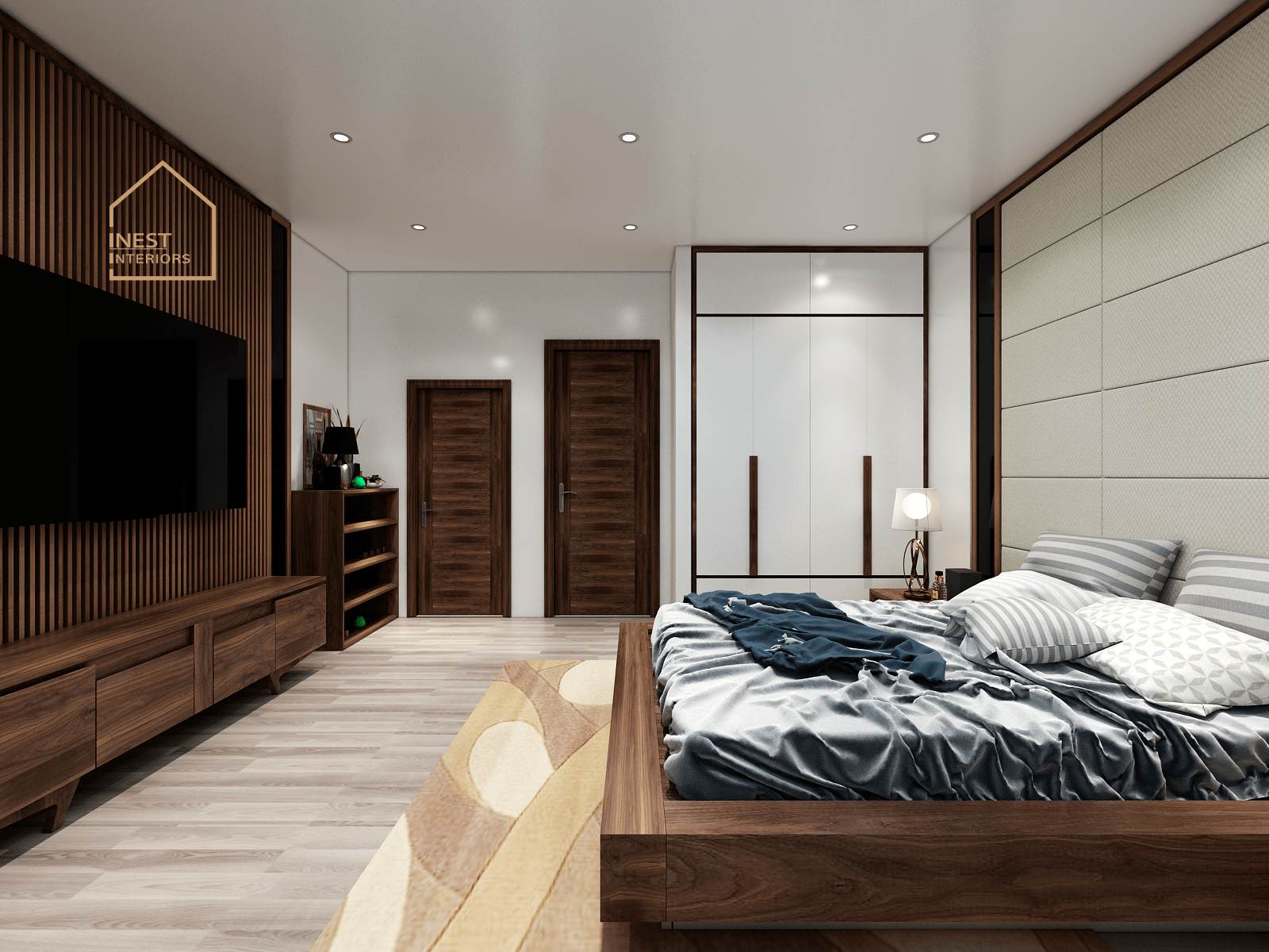 thiết kế nội thất chung cư 60m2 phòng ngủ